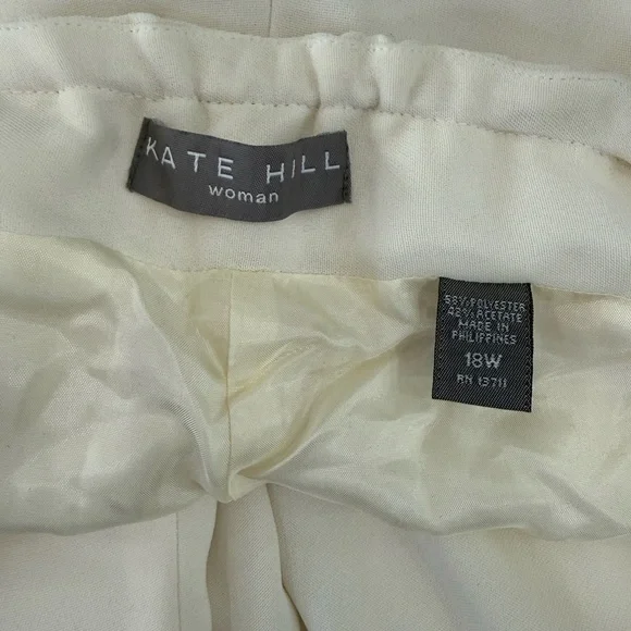 Kate Hill Cream Women's Trousers - Picture 3 of 3